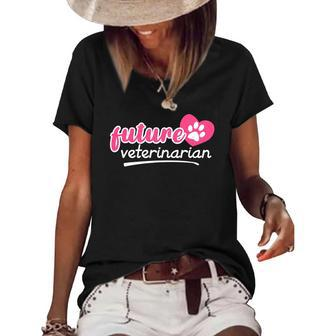 Future Veterinarian Gift Vet Tech Men Women Kids Vet School Women's Short Sleeve Loose T-shirt | Mazezy UK