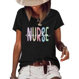 Nurse Educator Appreciation Nursing Education Women's Short Sleeve Loose T-shirt | Mazezy