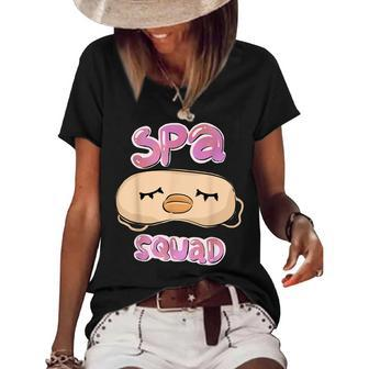 Spa Squad Birthday Pajama Nage Slumber Girl Party Costume Women's Short Sleeve Loose T-shirt - Seseable