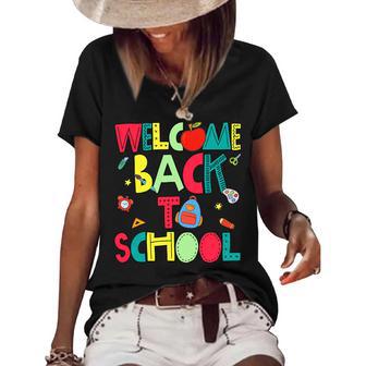 Welcome Back To School Happy First Day 488 Shirt Women's Short Sleeve Loose T-shirt | Favorety DE