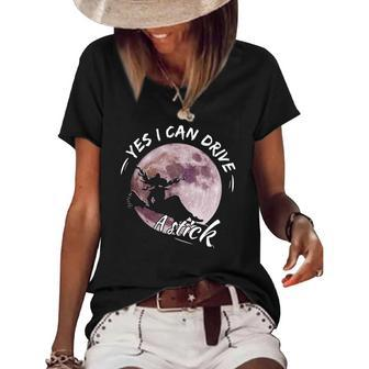 Womens Yes I Can Drive A Stick Women's Short Sleeve Loose T-shirt | Mazezy