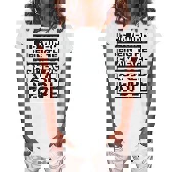 Its Weird Being The Same Age As Old People V2 Women's Loosen T-shirt | Seseable CA