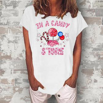 Kid In A Candy Store 35 Trending Shirt Women's Loosen Crew Neck Short Sleeve T-Shirt | Favorety