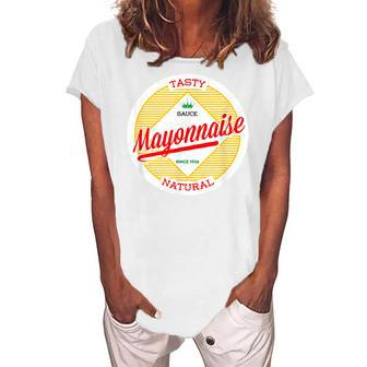 Mayonnaise Lazy Costume Sarcastic Halloween Women's Loosen T-shirt - Seseable