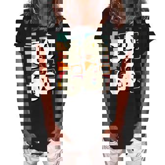 1966 Birthday 60S 1960S Sixties Hippy Retro Style Fun Women's Loosen Crew Neck Short Sleeve T-Shirt | Seseable CA