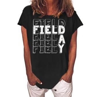Field Day 2022 For School Teachers Kids And Family V2 Women's Loosen Crew Neck Short Sleeve T-Shirt - Seseable