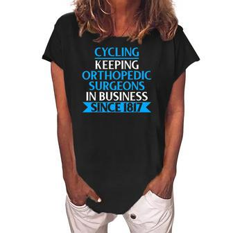 Funny Orthopedic Surgeon Gifts For Men Women Orthopod Women's Loosen Crew Neck Short Sleeve T-Shirt | Mazezy