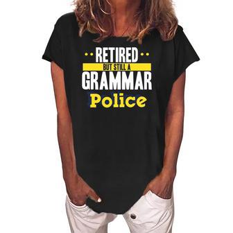 Funny Retired Teacher Quote School Teacher Retirement Women's Loosen Crew Neck Short Sleeve T-Shirt | Mazezy