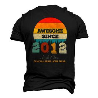 10Th Birthday Awesome Since 2012 Original Parts 10Th Bday Men's 3D T-Shirt Back Print | Mazezy