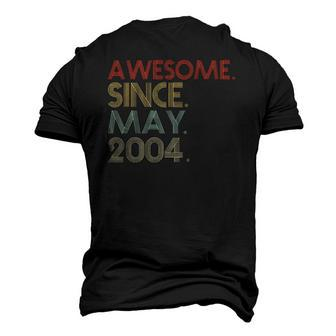 18Th Birthday 18 Years Old Awesome Since May 2004 Birthday Party Men's 3D T-Shirt Back Print | Mazezy