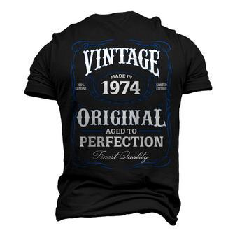 1974 Birthday 1974 Vintage Aged To Perfection Men's 3D T-shirt Back Print - Seseable