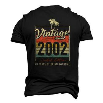 20 Birthday Vintage 2002 Limited Edition 20 Years Old Men's 3D T-Shirt Back Print | Mazezy