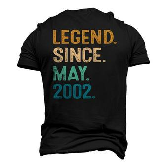 20 Years Old Legend Since May 2002 20Th Birthday Vintage Men's 3D T-Shirt Back Print | Mazezy