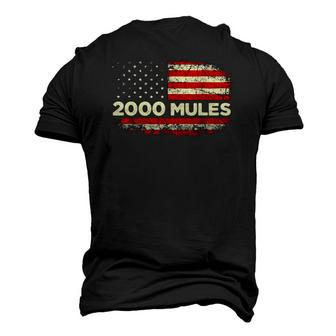 2000 Mules Pro Trump 2024 American Flag Men's 3D T-Shirt Back Print | Mazezy