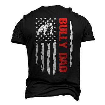 Vintage Flag Bully Dog Dad Gift For My Dear Special Person  Men's 3D Print Graphic Crewneck Short Sleeve T-shirt