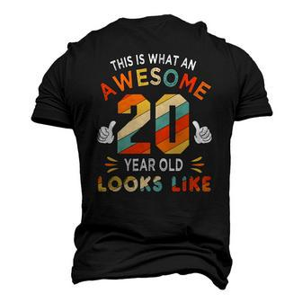 20Th Birthday For 20 Years Old Awesome Looks Like Men's 3D T-Shirt Back Print | Mazezy