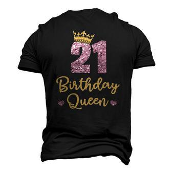 21 Birthday Queen 21St Birthday Queen 21 Years Men's 3D T-Shirt Back Print | Mazezy
