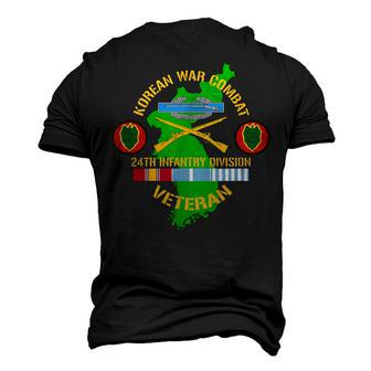 24Th Infantry Division 24Th Id Korean War Combat Veteran Men's 3D T-shirt Back Print - Seseable