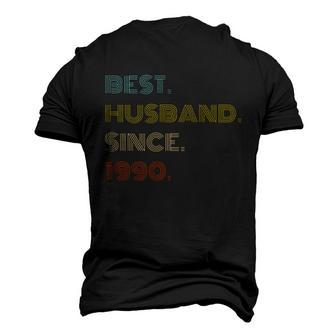 31St Wedding Anniversary Best Husband Since 1990 V2 Men's 3D Print Graphic Crewneck Short Sleeve T-shirt - Monsterry CA