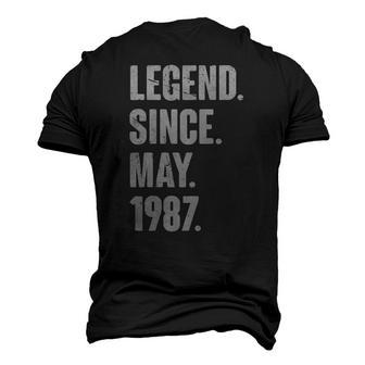35 Years Old 35Th Birthday Legend Since May 1987 Men's 3D T-Shirt Back Print | Mazezy