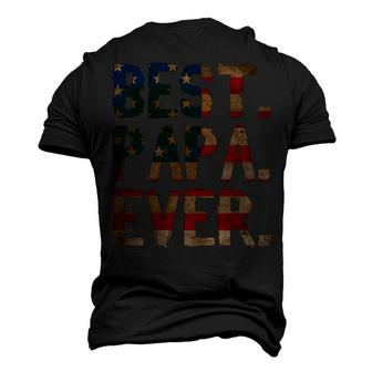 4Th Of July Fathers Day Usa Dad - Best Papa Ever Men's 3D T-shirt Back Print - Seseable