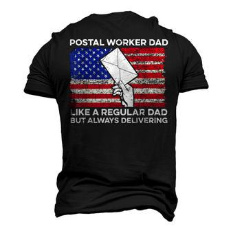 Mens 4Th Of July For A Patriotic Postal Worker Dad Men's 3D T-shirt Back Print - Seseable