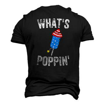 4Th Of July Summer Whats Poppin Firework Men's 3D T-Shirt Back Print | Mazezy