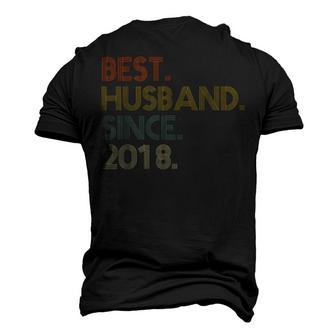 Mens 4Th Wedding Anniversary Best Husband Since 2018 Men's 3D T-shirt Back Print - Seseable