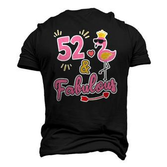 52 And Fabulous 52 Years Old 52Nd Birthday Men's 3D T-Shirt Back Print | Mazezy