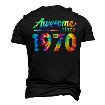 52Nd Birthday 52 Years Old Tie Dye Bday Awesome 1970 Men's 3D T-shirt Back Print - Seseable