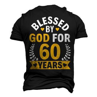 60Th Birthday Man Woman Blessed By God For 60 Years Men's 3D T-shirt Back Print - Seseable
