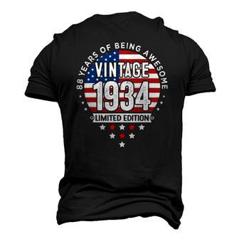 88 Years Old Vintage 1934 Limited Edition 88Th Birthday Men's 3D T-Shirt Back Print | Mazezy