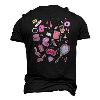 90S Styles Pink Nostalgia Graphic Men's 3D T-Shirt Back Print | Mazezy