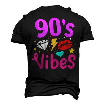90S Vibes 90S Music Party Birthday Lover Retro Vintage Men's 3D T-shirt Back Print - Seseable