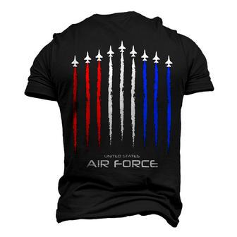 Air Force Us Veterans 4Th Of July T American Flag Men's 3D T-shirt Back Print - Seseable