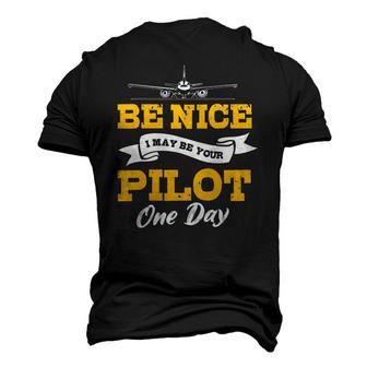 Airplane Pilot Aviator Airman Flying Fly Airwoman Aircraft Men's 3D T-Shirt Back Print | Mazezy