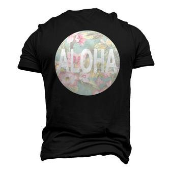 Aloha Hawaiian Floral Hawaii Tee Men's 3D T-Shirt Back Print | Mazezy