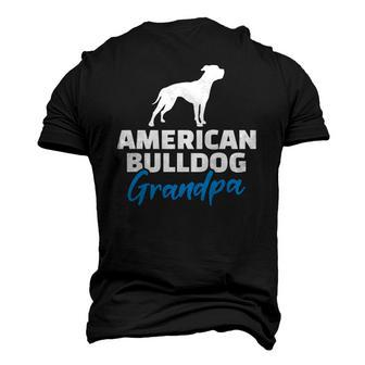 Mens American Bulldog Grandpa Men's 3D T-Shirt Back Print | Mazezy