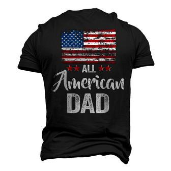 All American Dad 4Th Of July Family Matching Costume Men's 3D T-shirt Back Print - Seseable