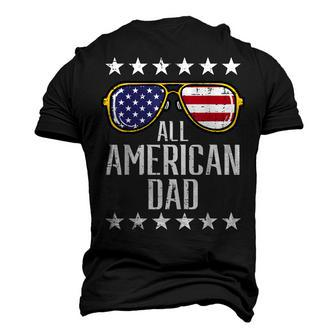 All American Dad 4Th Of July Memorial Day Matching Family Men's 3D T-shirt Back Print - Seseable