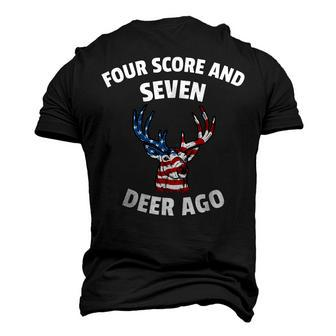 American Flag Deer 4Th Of July - Seven Deer Ago Men's 3D T-shirt Back Print - Seseable