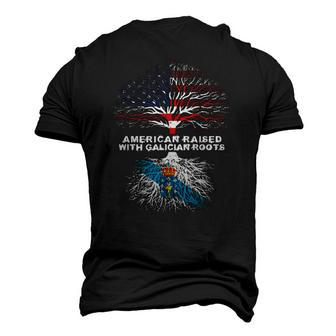 American Raised With Galician Roots Galicia Men's 3D T-Shirt Back Print | Mazezy