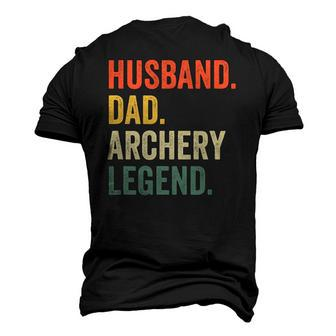 Mens Archer Husband Dad Archery Legend Vintage Men's 3D T-Shirt Back Print | Mazezy