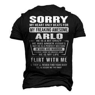 Arlo Name Sorry My Heart Only Beats For Arlo Men's 3D T-shirt Back Print - Seseable