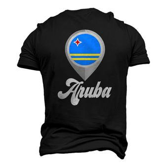 Aruba Aruba Flag Tee I Love Aruba Travel Men's 3D T-Shirt Back Print | Mazezy