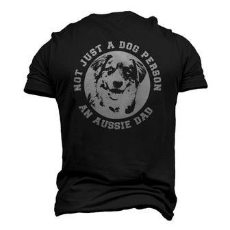 Aussie Dad Australian Shepherd Dog Dad Fathers Day Men's 3D T-Shirt Back Print | Mazezy