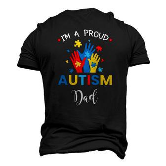 Autism Awareness S Im A Proud Autism Dad Men's 3D T-Shirt Back Print | Mazezy