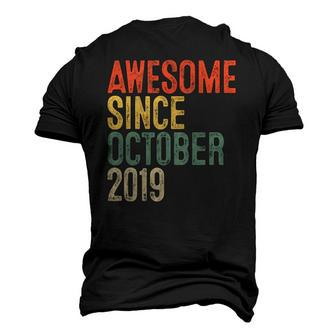 Awesome Since October 2019 3Rd Birthday 3 Years Old Men's 3D T-Shirt Back Print | Mazezy