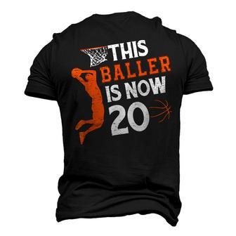 This Baller Is Now 20 Basketball 20Th Birthday Sport Men's 3D T-shirt Back Print - Seseable