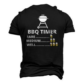 Bbq Timer Barbecue Grill Grilling Men's 3D T-Shirt Back Print | Mazezy